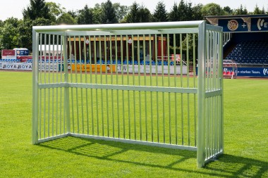 Bolzplatztor 3x2m, mit Alu-Ballfang, mobil, vollverschweißt